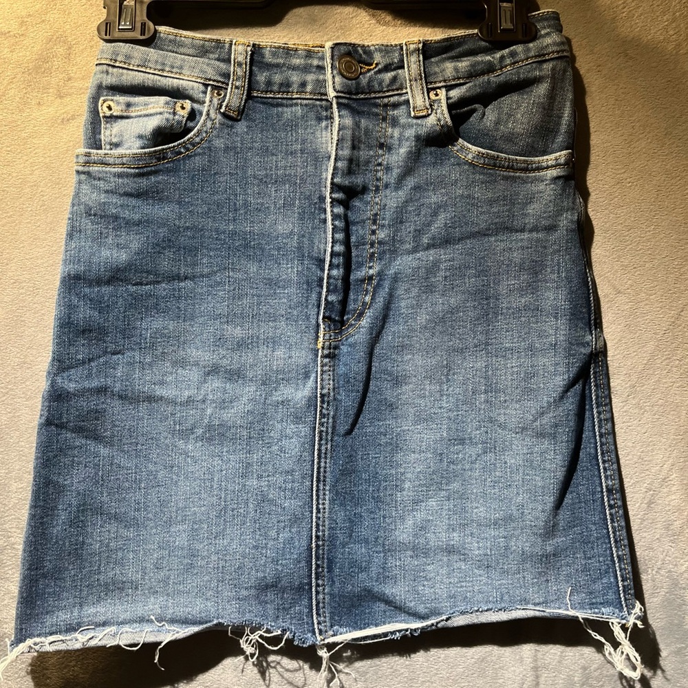 Zara Classic Blue Denim Skirt - Women's Jean Skirt Sz xs